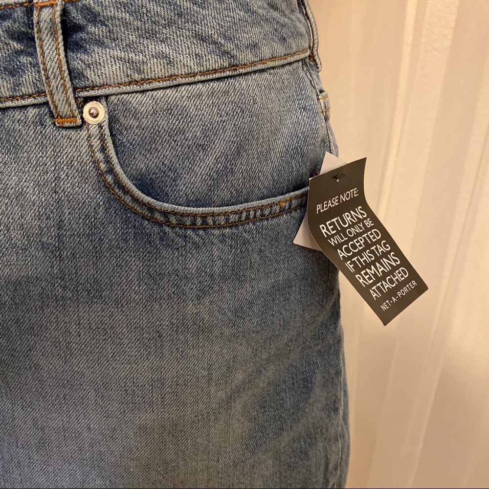 HP!πNWT GANNI Denim Mini Skirt size US 12/DK 42 - Picture 7 of 8